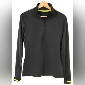 Nike Pro Warm Quarter Zip Dry-Fit Invisible Thumb Loop Womens Size M Pullover